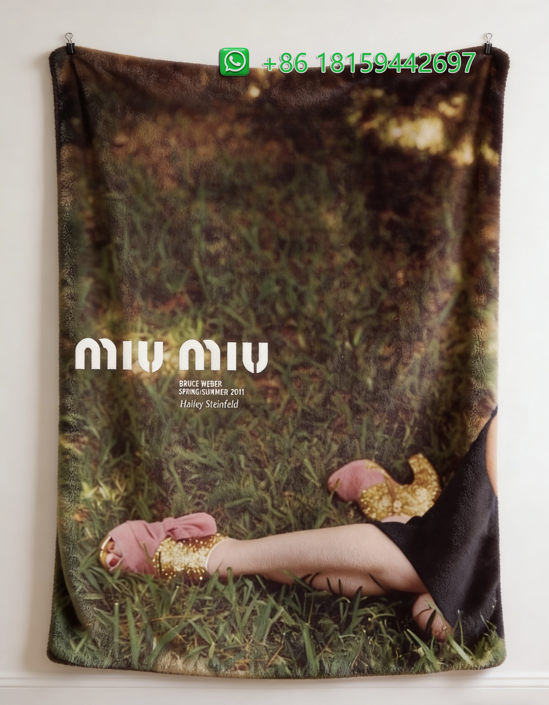 Miumiu Throw Blankets